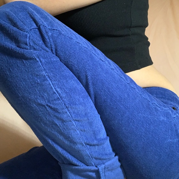 ROYAL BLUE JOE FRESH CORDAR CORDUROY PANTS - Picture 4 of 4